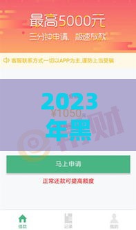 2023年黑户也能下款的真实口子？急用钱必看攻略