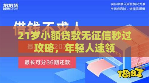 21岁小额贷款无征信秒过攻略，年轻人速领