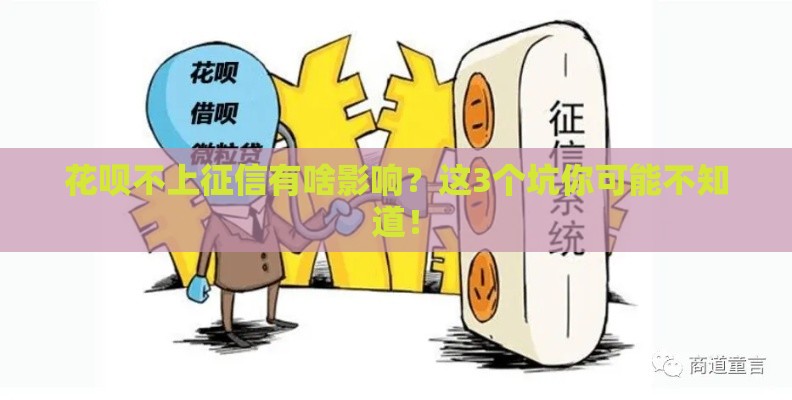 花呗不上征信有啥影响？这3个坑你可能不知道！