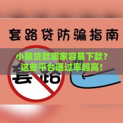 小额贷款哪家容易下款？这些平台通过率超高！