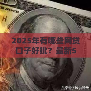 2025年有哪些网贷口子好批？最新5个低门槛平台推荐