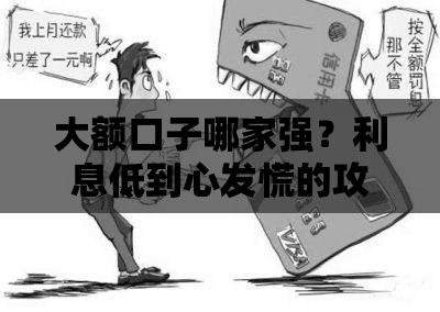 大额口子哪家强？利息低到心发慌的攻略来了！