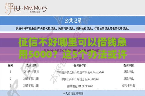 真正能借到钱的下款平台,精心分析5款黑户有的网贷口子