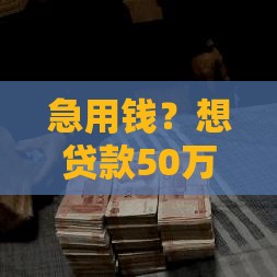 急用钱？想贷款50万哪里可以借？这几个正规渠道别错过！