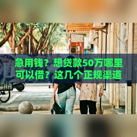 急用钱？想贷款50万哪里可以借？这几个正规渠道别错过！