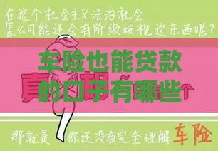 车险也能贷款的口子有哪些？手把手教你选