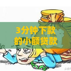 3分钟下款的小额贷款平台推荐