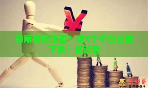 急用钱征信差？这5个平台还能下款！试试看