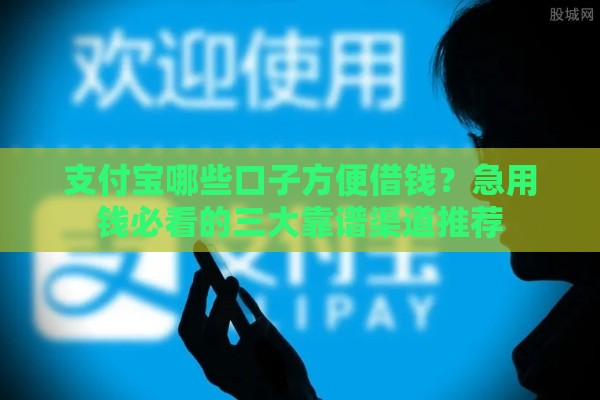支付宝哪些口子方便借钱？急用钱必看的三大靠谱渠道推荐