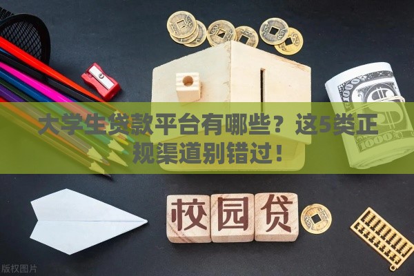大学生贷款平台有哪些？这5类正规渠道别错过！