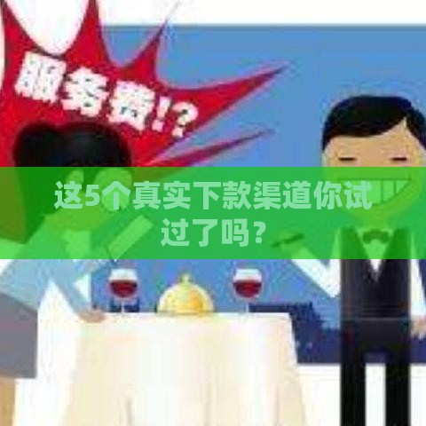 这5个真实下款渠道你试过了吗？