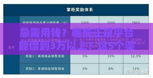急需用钱？哪些正规平台能借到3万以上？这5个渠道靠谱又省心！