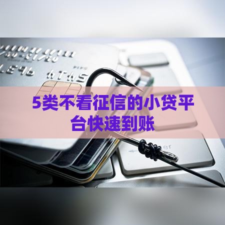 5类不看征信的小贷平台快速到账