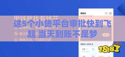 这5个小贷平台审批快到飞起 当天到账不是梦 这5个小贷平台审批快到飞起 当天到账不是梦