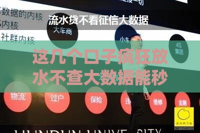 这几个口子疯狂放水不查大数据能秒批？