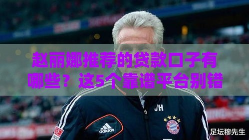 赵丽娜推荐的贷款口子有哪些？这5个靠谱平台别错过！