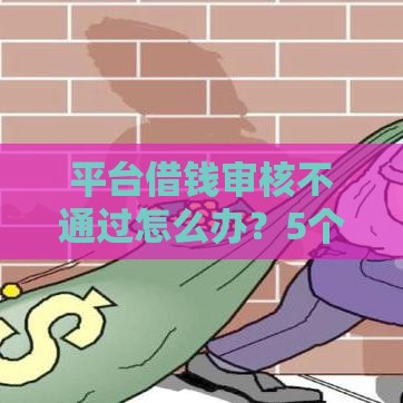 平台借钱审核不通过怎么办？5个妙招教你快速补救！