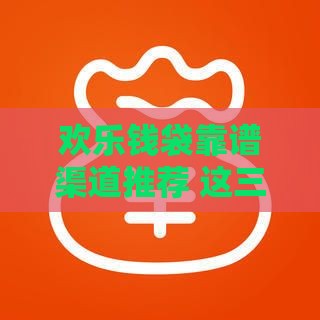 欢乐钱袋靠谱渠道推荐 这三个平台最省心