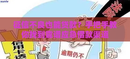 征信不良也能贷款？手把手教你找到靠谱应急借款渠道