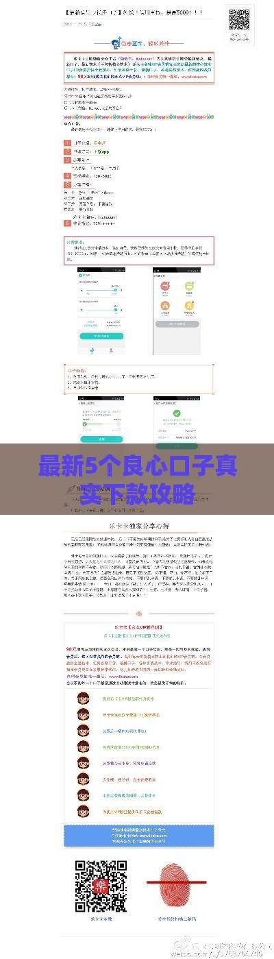 最新5个良心口子真实下款攻略