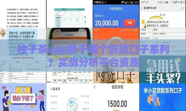 柚子茶app属于哪个贷款口子系列？实测分析平台资质