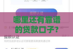 哪里还有靠谱的贷款口子？试试这些正规下款渠道