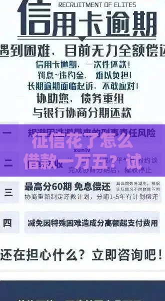 征信花了怎么借款一万五？试试这些靠谱方法，轻松解决资金难题！