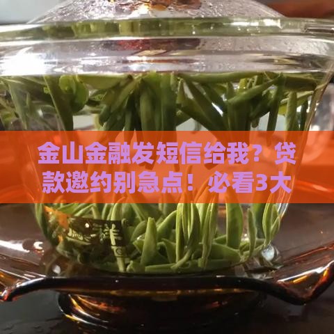 金山金融发短信给我？贷款邀约别急点！必看3大避坑指南