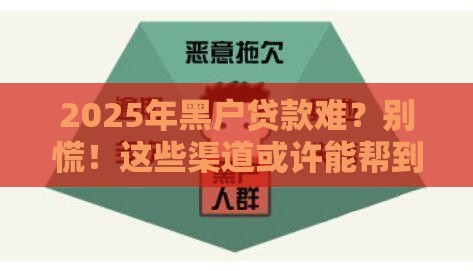 2025年黑户贷款难？别慌！这些渠道或许能帮到你