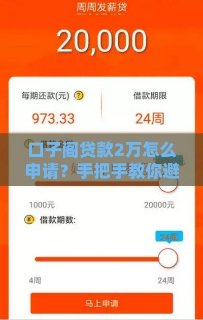 口子阁贷款2万怎么申请？手把手教你避坑指南
