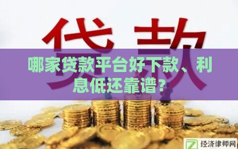 哪家贷款平台好下款、利息低还靠谱？