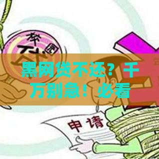 黑网贷不还？千万别急！必看的法律真相和应对指南