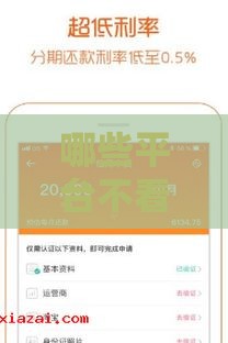 哪些平台不看征信也能快速下款？