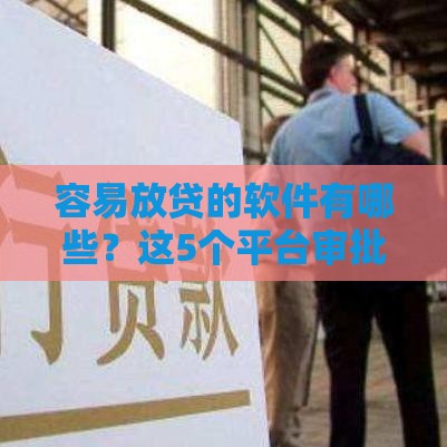 容易放贷的软件有哪些？这5个平台审批快、门槛低！