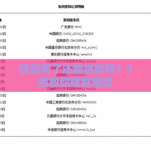 征信黑了还能贷款吗？3招教你破解难题