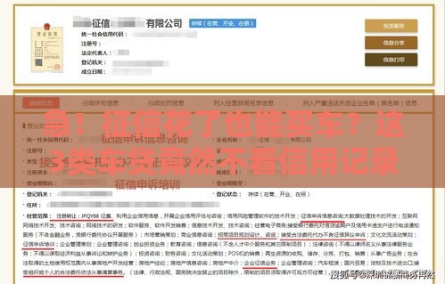 急！征信花了也能买车？这3类车贷竟然不看信用记录！