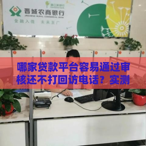 哪家贷款平台容易通过审核还不打回访电话？实测推荐5家