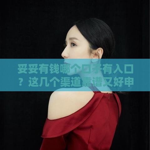 妥妥有钱哪个口子有入口？这几个渠道靠谱又好申请！