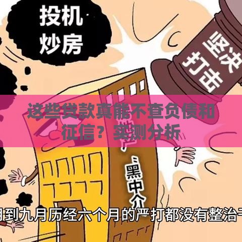 这些贷款真能不查负债和征信？实测分析