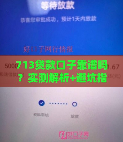 713贷款口子靠谱吗？实测解析+避坑指南，快速下款攻略！