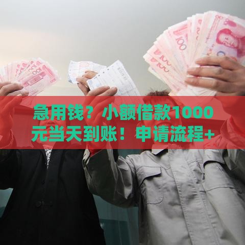 急用钱？小额借款1000元当天到账！申请流程+避坑指南