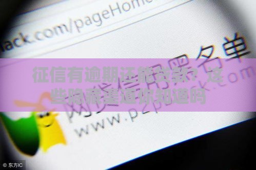 征信有逾期还能贷款？这些隐藏渠道你知道吗