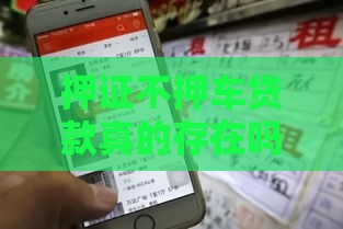 押证不押车贷款真的存在吗？一文揭秘背后真相！