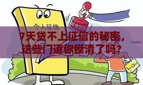 7天贷不上征信的秘密，这些门道你摸清了吗？