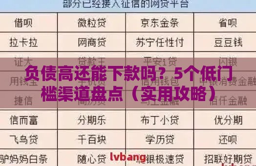 负债高还能下款吗？5个低门槛渠道盘点（实用攻略）