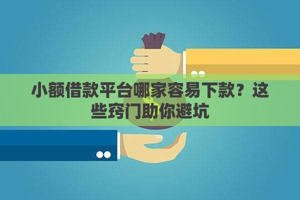 小额借款平台哪家容易下款？这些窍门助你避坑
