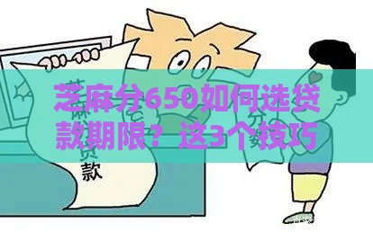 芝麻分650如何选贷款期限？这3个技巧帮你省心又省钱