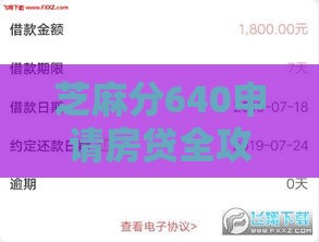 芝麻分640申请房贷全攻略｜信用分低也能买房