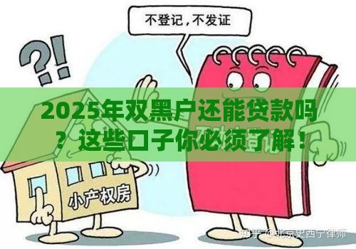 2025年双黑户还能贷款吗？这些口子你必须了解！