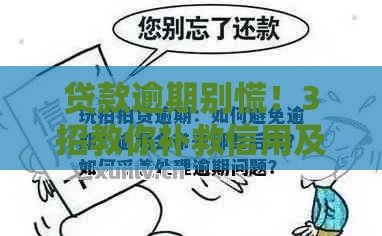 贷款逾期别慌！3招教你补救信用及时止损